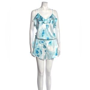 Kate Spade blue cloud romper Medium